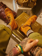 8113型 スエード牛革パラトルーパーブーツ