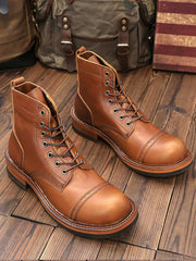 ハイカット牛革ワークブーツ