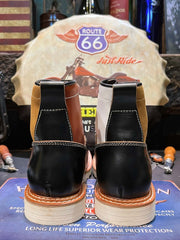 パッチワーク バイカー ブーツ