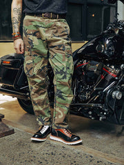 パッチワーク バイカー ブーツ