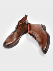 手作り牛革ショートブーツ