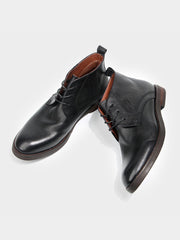 手作り牛革ショートブーツ