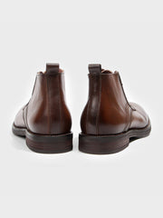 手作り牛革ショートブーツ