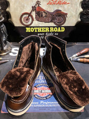 レトロ ワークウェア ショートブーツ