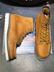 レトロ ワークウェア ショートブーツ