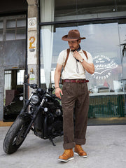 レトロ ワークウェア ショートブーツ