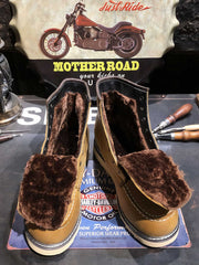 レトロ ワークウェア ショートブーツ