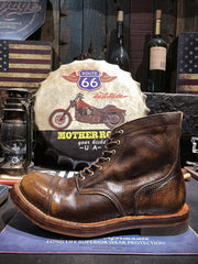 本革 バイカー ブーツ