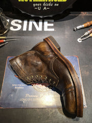 本革 バイカー ブーツ