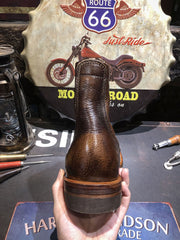 本革 バイカー ブーツ