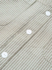 PARDON| 2色ストライプ柄 コットンシャツ