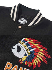 インディアンパンダ刺繍 ベースボールジャケット