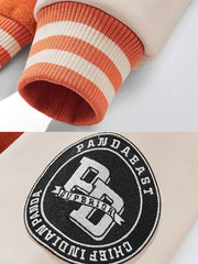 インディアンパンダ刺繍 ベースボールジャケット