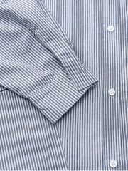細ストライプ ボタンダウンカラーシャツ