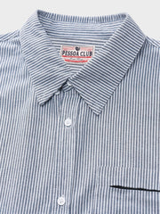 細ストライプ ボタンダウンカラーシャツ