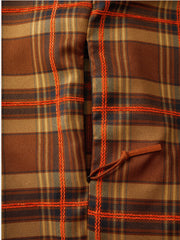 ブラウン レトロ チェック柄 ジャケット