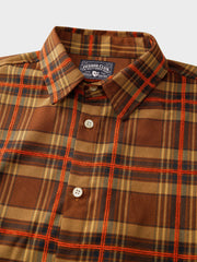 ブラウン レトロ チェック柄 ジャケット