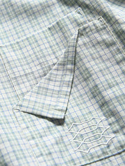 ミックスカラー チェック長袖シャツ