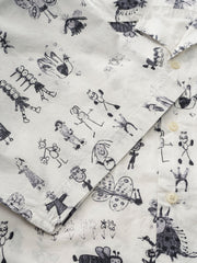 グラフィティアート総柄 半袖シャツ