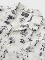 グラフィティアート総柄 半袖シャツ