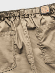 グリッド模様 ドローコード付き ショートパンツ