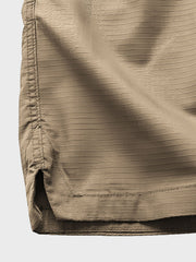 グリッド模様 ドローコード付き ショートパンツ