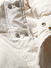 アシンメトリー ポケット 中綿ジャケット