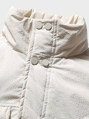 アシンメトリー ポケット 中綿ジャケット