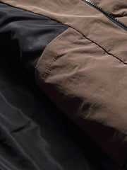 チェック フード付き ダウンジャケット