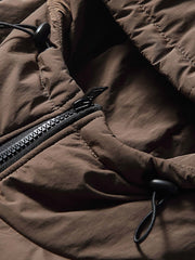 チェック フード付き ダウンジャケット