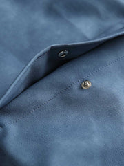 無地 立体ポケット 襟付き中綿ジャケット