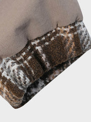 チェック柄ベースボール 中綿ジャケット