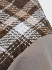 チェック柄ベースボール 中綿ジャケット