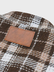 チェック柄ベースボール 中綿ジャケット