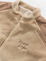 ススタンドカラー ボア フリース ジャケット