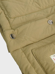 キルティング ベースボールカラー ジャケット