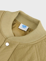 キルティング ベースボールカラー ジャケット