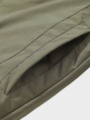 マジックテープフード付き 中綿ジャケット