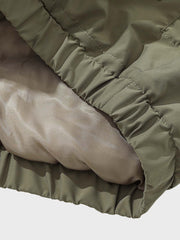 マジックテープフード付き 中綿ジャケット