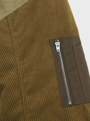 コーデュロイ ベースボールフライトジャケット