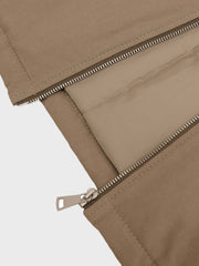 レザーカラー キャンバスワークジャケット