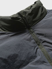 パッチワーク スタンドカラー 中綿ジャケット