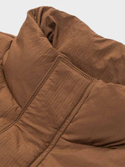 立体ポケット 立襟ダウンベスト