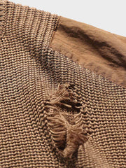 ディストレスト ニットセーター