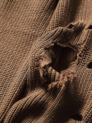 ディストレスト ニットセーター