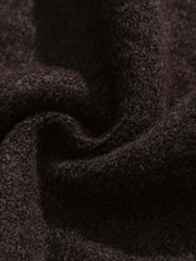 カラーブロック 刺繍 クルーネック ニットセーター