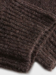 カラーブロック 刺繍 クルーネック ニットセーター