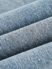 ウォッシュ加工 ストレートデニムパンツ