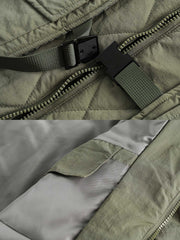 キルティング フェイク レイヤード 中綿ジャケット