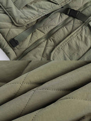 キルティング フェイク レイヤード 中綿ジャケット